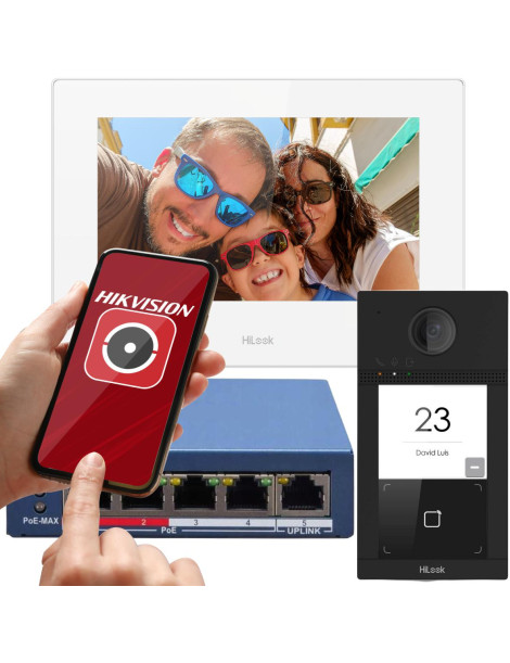 Zestaw wideodomofonowy IP Hilook by Hikvision IP-VIS-Pro-W