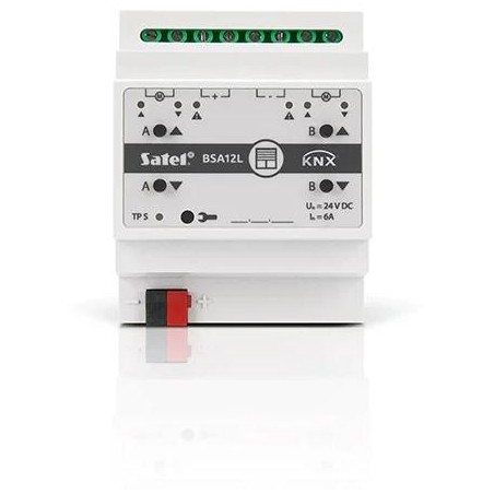 SATEL KNX 2-kanałowy aktor żaluzjowy 24V DC KNX-BSA12L