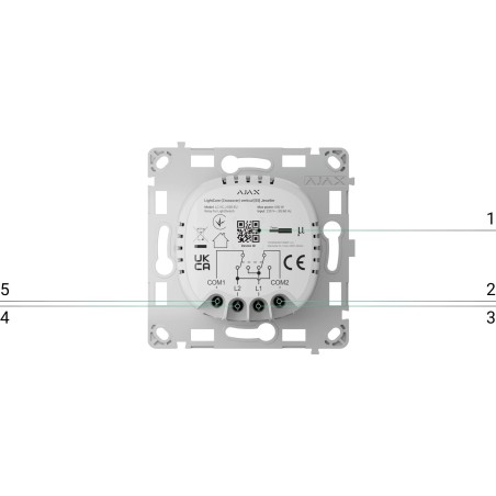 AJAX Włącznik światła LightCore Crossover vertical
