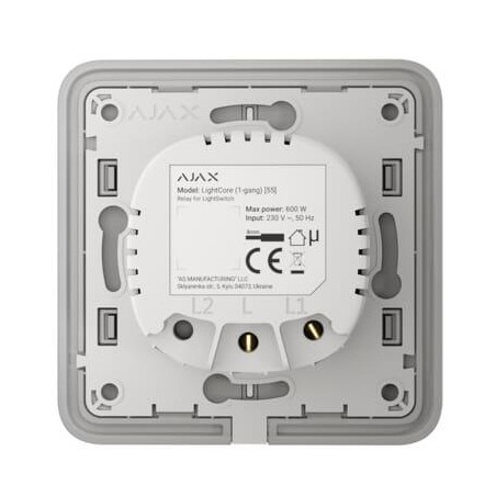 AJAX Włącznik światła LightCore gang vertical