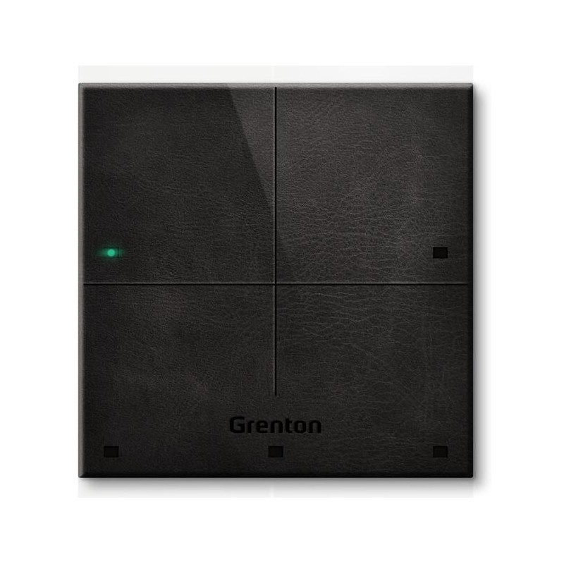 Panel dotykowy SMART PANEL 4B czarna skóra Grenton