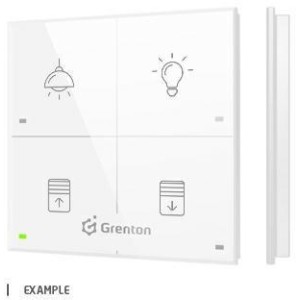 Panel dotykowy TOUCH PANEL 4B biały z ikonami Grenton