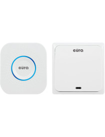 DZWONEK BEZPRZEWODOWY ''EURA'' WDP-82H2bezbateryjny, przycisk (kinetyczny), możliwość rozbudowy