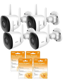 Zestaw 4 kamer IP Imou Bullet 2C 4MP IPC-F42P i 4 chmur Imou Protect