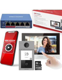 ZESTAW WIDEODOMOFONOWY HIKVISION DS-KIS604-S(C)(O-STD)/eu