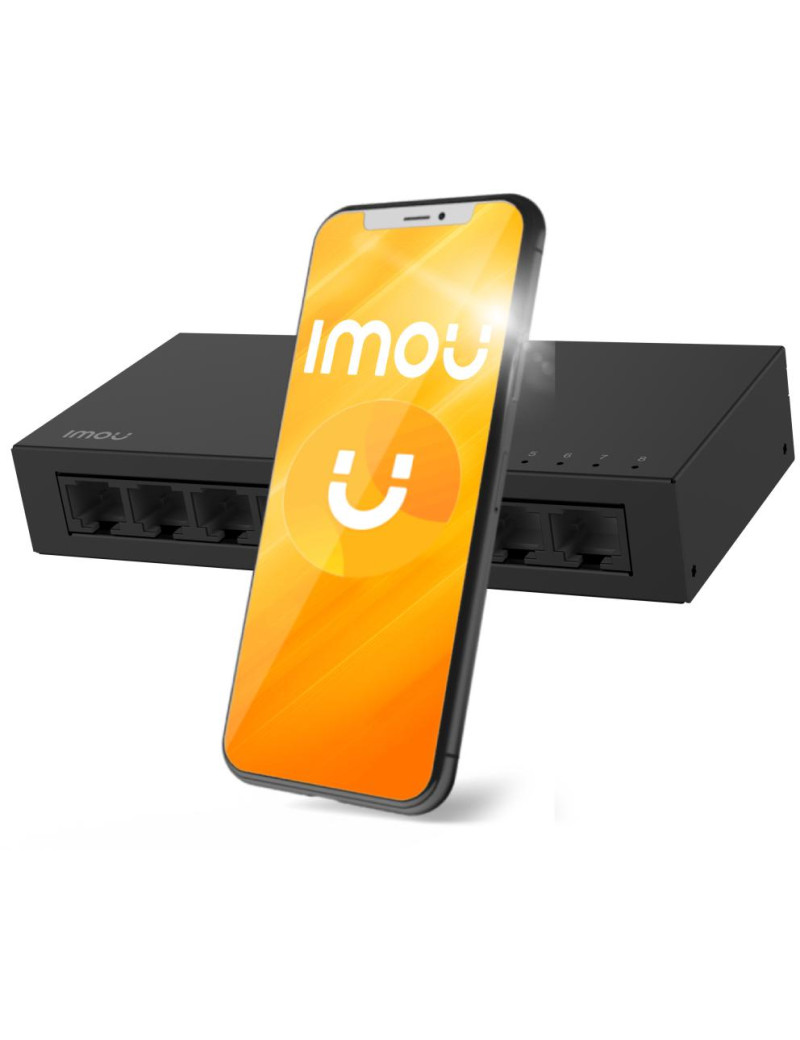 Switch Imou 8-portowy SF108 metalowa obudowa 100Mbps