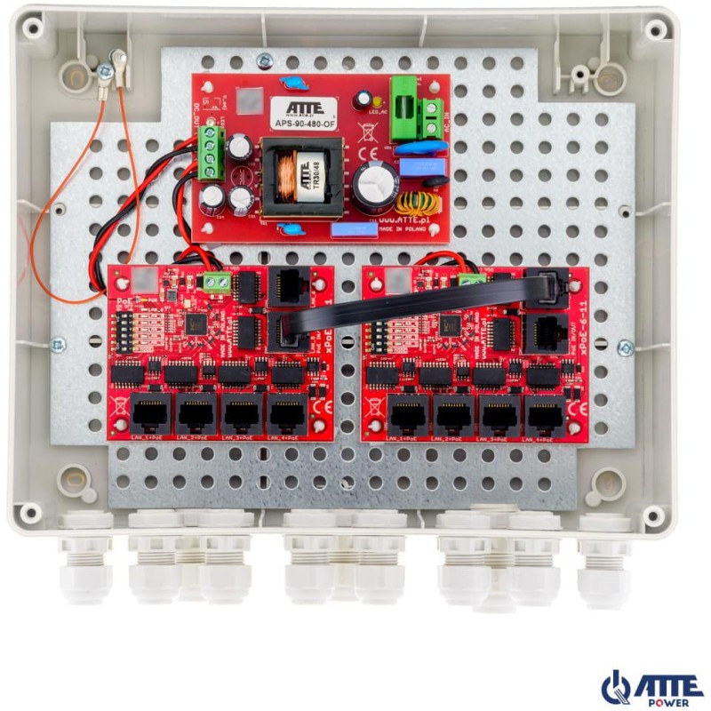 SWITCH ZEWNĘTRZNY 10-PORTOWY POE ATTE IP-9-11-L2