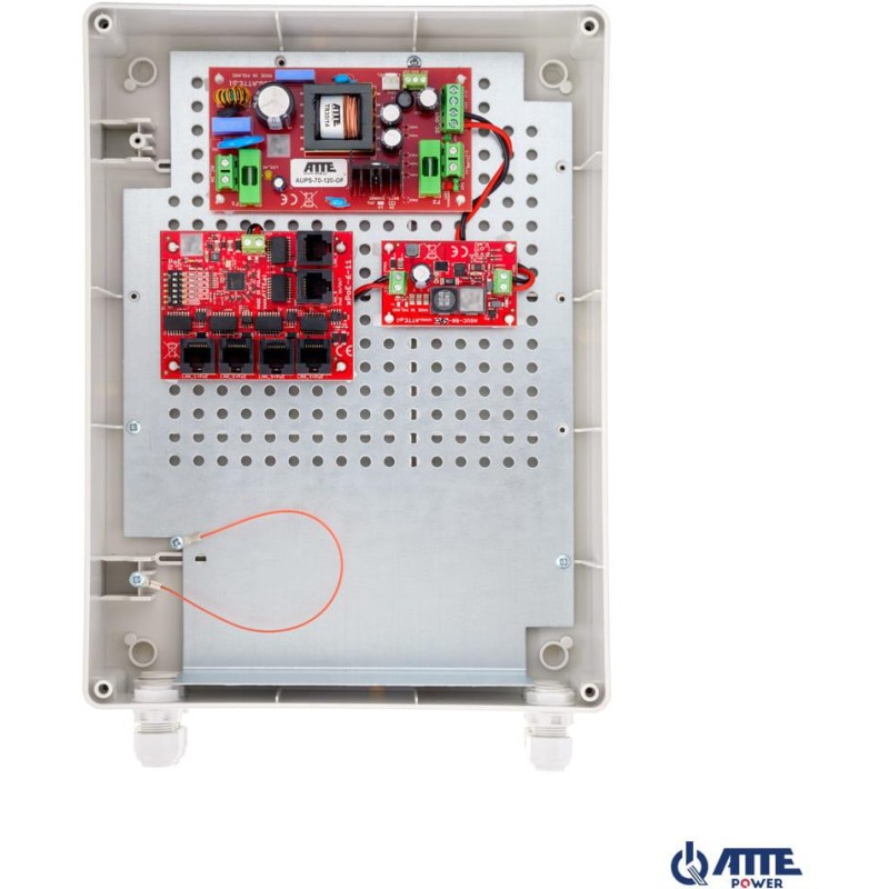 SWITCH POE 5-PORTOWY Z ZASILANIEM BUFOROWYM ATTE IPUPS-5-11-XL2