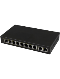 SWITCH POE PULSAR SG108 10-PORTÓW (8xPoE + 2xUPLINK)