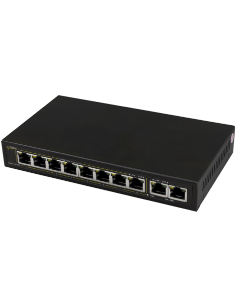 SWITCH POE PULSAR SG108 10-PORTÓW (8xPoE + 2xUPLINK)