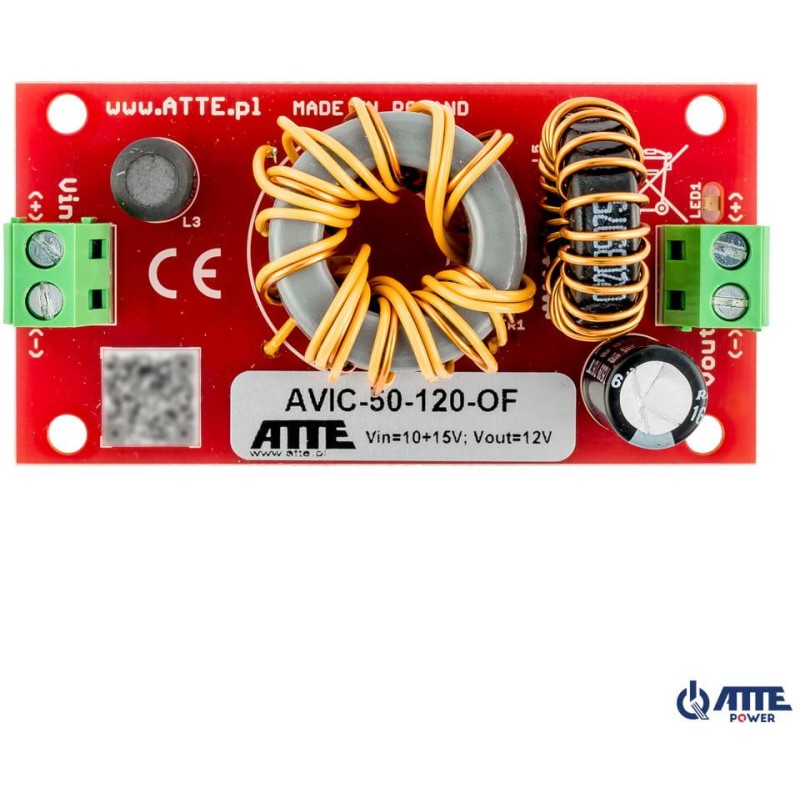PRZETWORNICA ATTE DC/DC AVIC-50-120-OF 10-15V 50W 4A