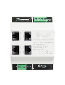 SWPS-4-11-DIN4 Switch PoE 4 portowy z wbudowanym zasilaczem na szynę TH35