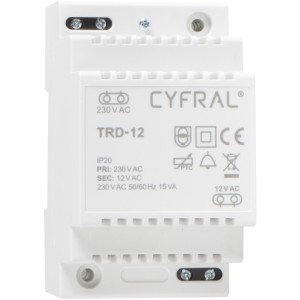 DOMOFON CYFRAL COSMO 1-LOKATORSKI KASETA CZARNA/UNIFON CZARNY
