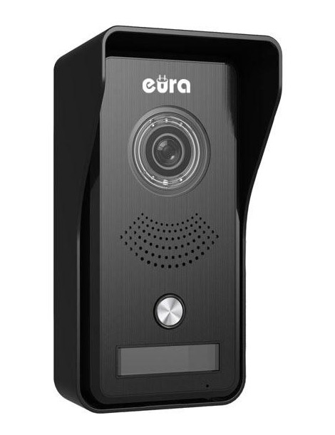 Wideodomofon EURA VDP-76A3 czarny monitor