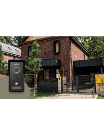 Wideodomofon EURA VDP-76A3 czarny monitor