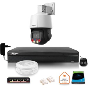 Zestaw monitoringu iP Dahua kamera obrotowa 4MPx dysk