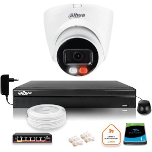 Zestaw monitoringu IP DAHUA 4Mpx 2K kamera IPC-HDW1439V-A-IL z dyskiem