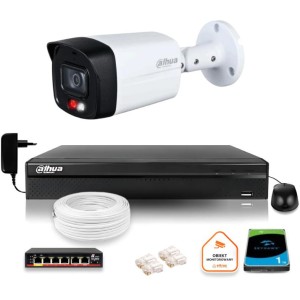 Zestaw monitoringu IP DAHUA kamera 4MPx 2K IPC-HFW1439TL1-A-IL z dyskiem