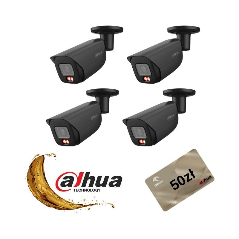 KAMERA IP DAHUA IPC-HFW3849E-AS-IL-0280B-Black Opakowanie zbiorcze 4szt.