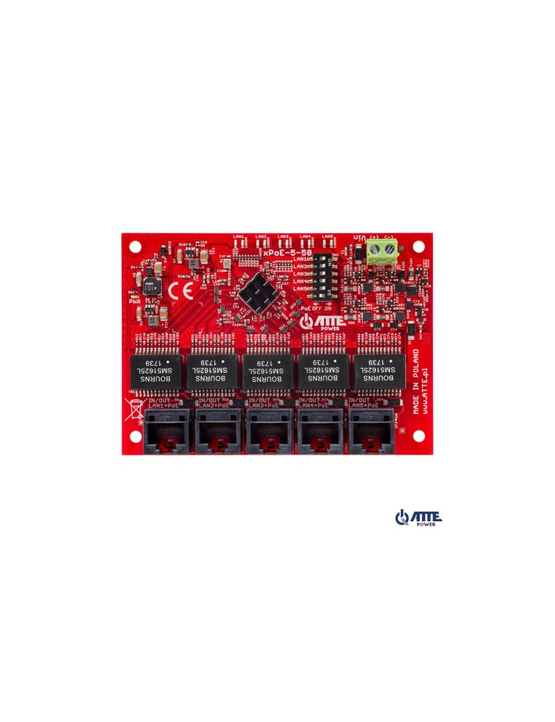 SWITCH 5-PORTOWY POE ATTE xPoE-5-50-OF