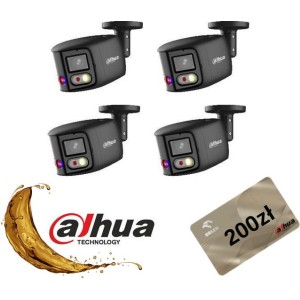 KAMERA IP TIOC DUO DAHUA IPC-PFW3849S-A180-E2-AS-PV-0280B-BLACK Opakowanie Zbiorcze 4szt.