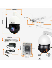 Kamera Zewnętrzna Obrotowa IP WiFi 4Mpx ZOOM x18 ORLLO Z10