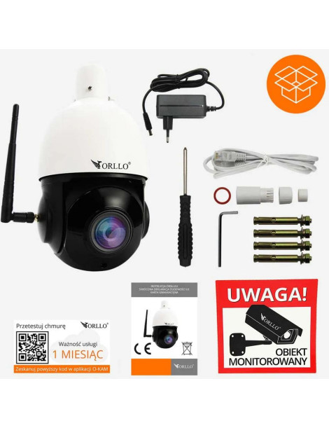 Kamera Zewnętrzna Obrotowa IP WiFi 4Mpx ZOOM x18 ORLLO Z10