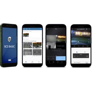 Zestaw monitoringu IP BCS Basic 4x Kamera BCS-B-EIP45VSR3(2.0) Rejestrator z dyskiem 1TB