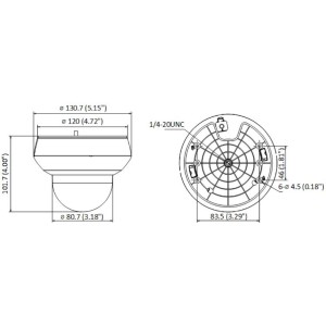 Kamera PTZ IP HikVision DS-2DE2A404IW-DE3/W (C0)(S6)(C)