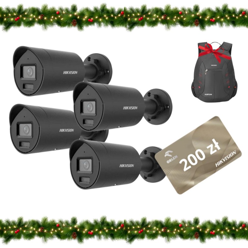 KAMERA IP HIKVISION DS-2CD2067G2H-LIU/SL(2.8)/eF/BLACK Opakowanie zbiorcze 4szt.