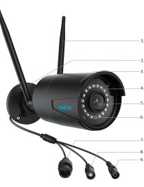 Kamera IP WiFi Reolink W320 5Mpix Wi-Fi P2P czarna