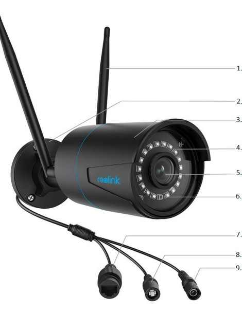 Kamera IP WiFi Reolink W320 5Mpix Wi-Fi P2P czarna