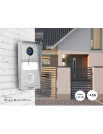 WIDEODOMOFON HIKVISION DS-KIS101-P/Surface 2-ŻYŁOWY