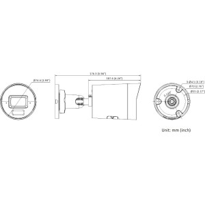 Kamera IP Hikvision DS-2CD2067G3-LI2UY/SRB(2.8mm)/BLACK