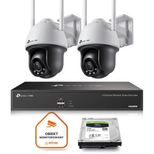 Monitoring zestaw z 2 kamerami obrotowymi PTZ TP-LINK VIGI C540-W WiFi 2K IR 30m