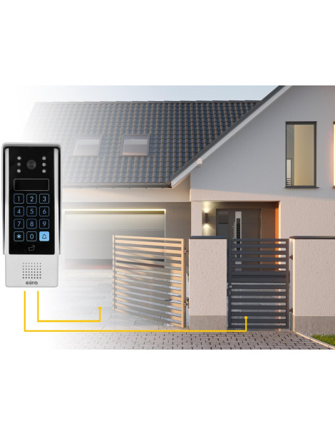 WIDEODOMOFON EURA VDP-90A3 DELTA + biały monitor TUYA