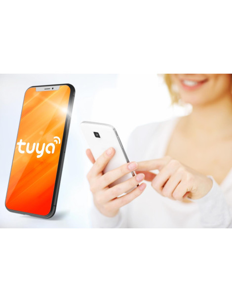 WIDEODOMOFON EURA VDP-90A3 DELTA + biały monitor TUYA