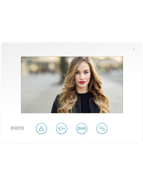 WIDEODOMOFON EURA VDP-90A3 DELTA + biały monitor TUYA