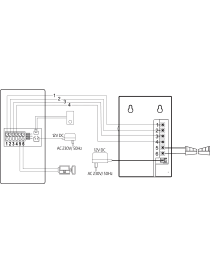 WIDEODOMOFON EURA VDP-90A3 DELTA + biały monitor TUYA