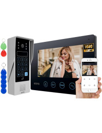 WIDEODOMOFON EURA VDP-90A3 DELTA + czarny monitor TUYA