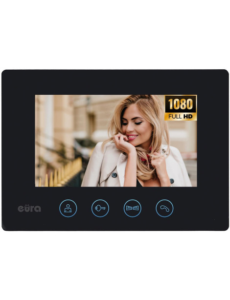 WIDEODOMOFON EURA VDP-90A3 DELTA + czarny monitor TUYA