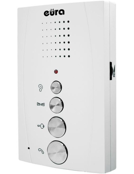 DOMOFON ''EURA'' ADP-51A3 ''DIFESA'' - 1-rodzinny, 2 unifony, interkom, biały