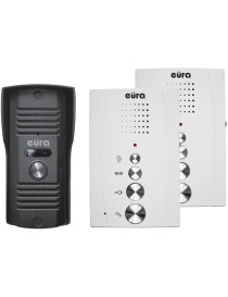 DOMOFON ''EURA'' ADP-51A3 ''DIFESA'' - 1-rodzinny, 2 unifony, interkom, biały