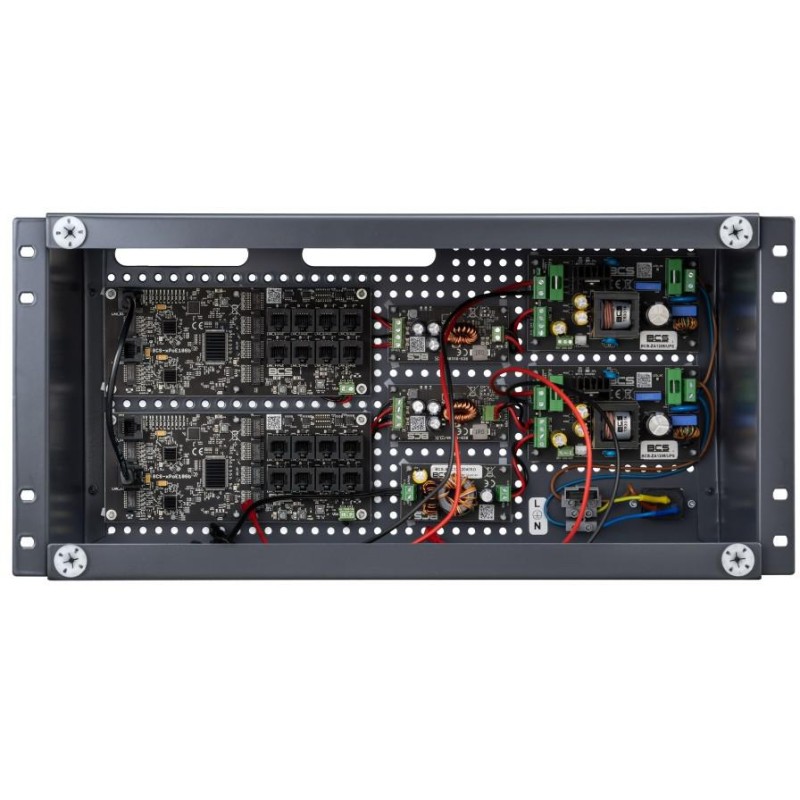 System zasilania buforowego PoE do 16 kamer i rejestratora BCS POWER BCS-UPS/IP16Gb/E-S/RACK5U