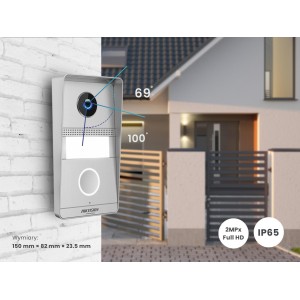 WIDEODOMOFON HIKVISION DS-KIS101-P/Surface 2-ŻYŁOWY
