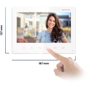 WIDEODOMOFON HIKVISION DS-KIS101-P/Surface 2-ŻYŁOWY