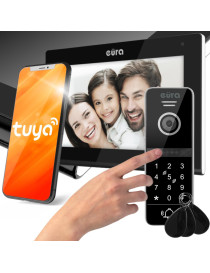 WIDEODOMOFON EURA VDP-97C5 czarny, lcd 7", wi-fi, czytnik zbliżeniowy, Tuya