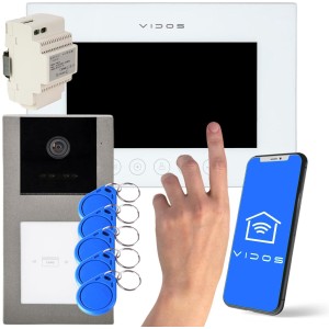 WIDEODOMOFON VIDOS X M11W-X/S-11-1 + breloki