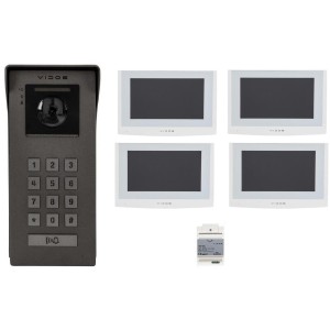 Wideodomofon VIDOS 2IP S200/4 x M200W-X