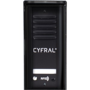 DOMOFON CYFRAL COSMO 1-LOKATORSKI KASETA CZARNA/UNIFON CZARNY